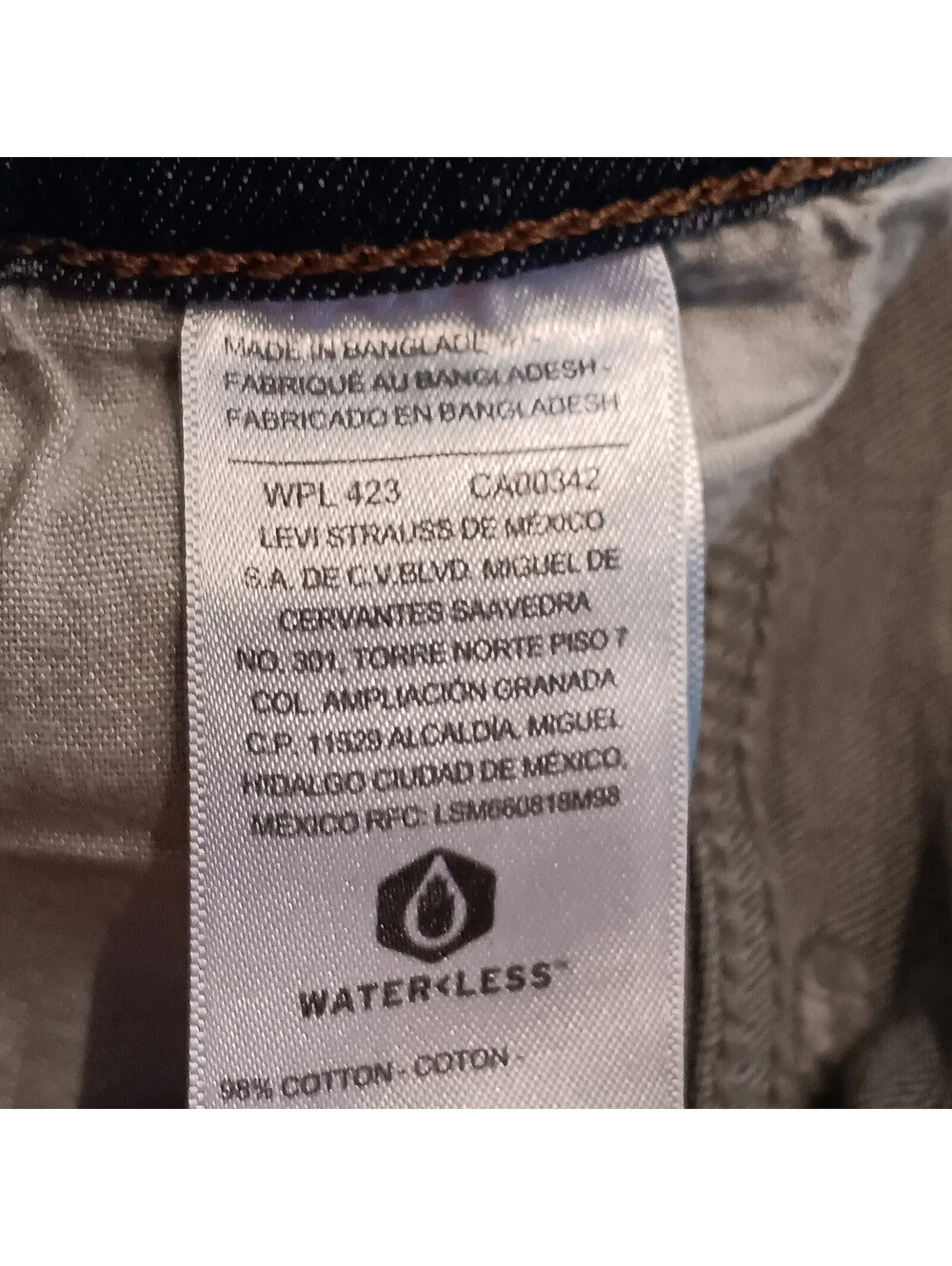 Signature By Levis Jeans Men's Sz. 38×29 Blue Slim Cotton Blend Denim Comfort